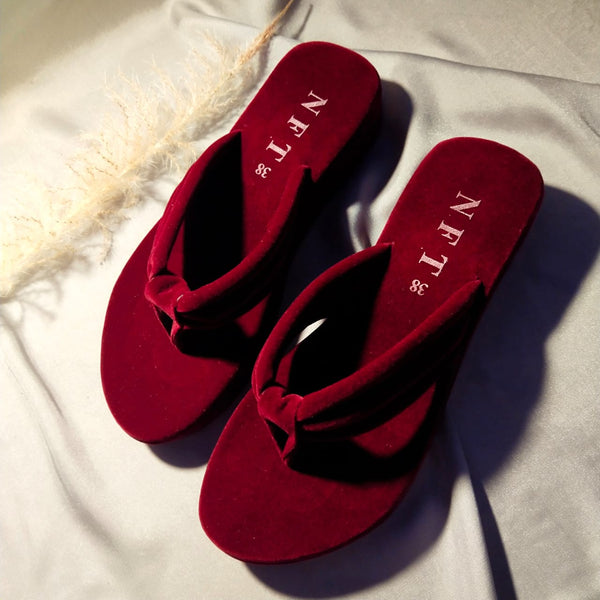 PLAIN VELVET SLIPPER