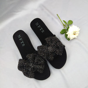 Net Slipper Black